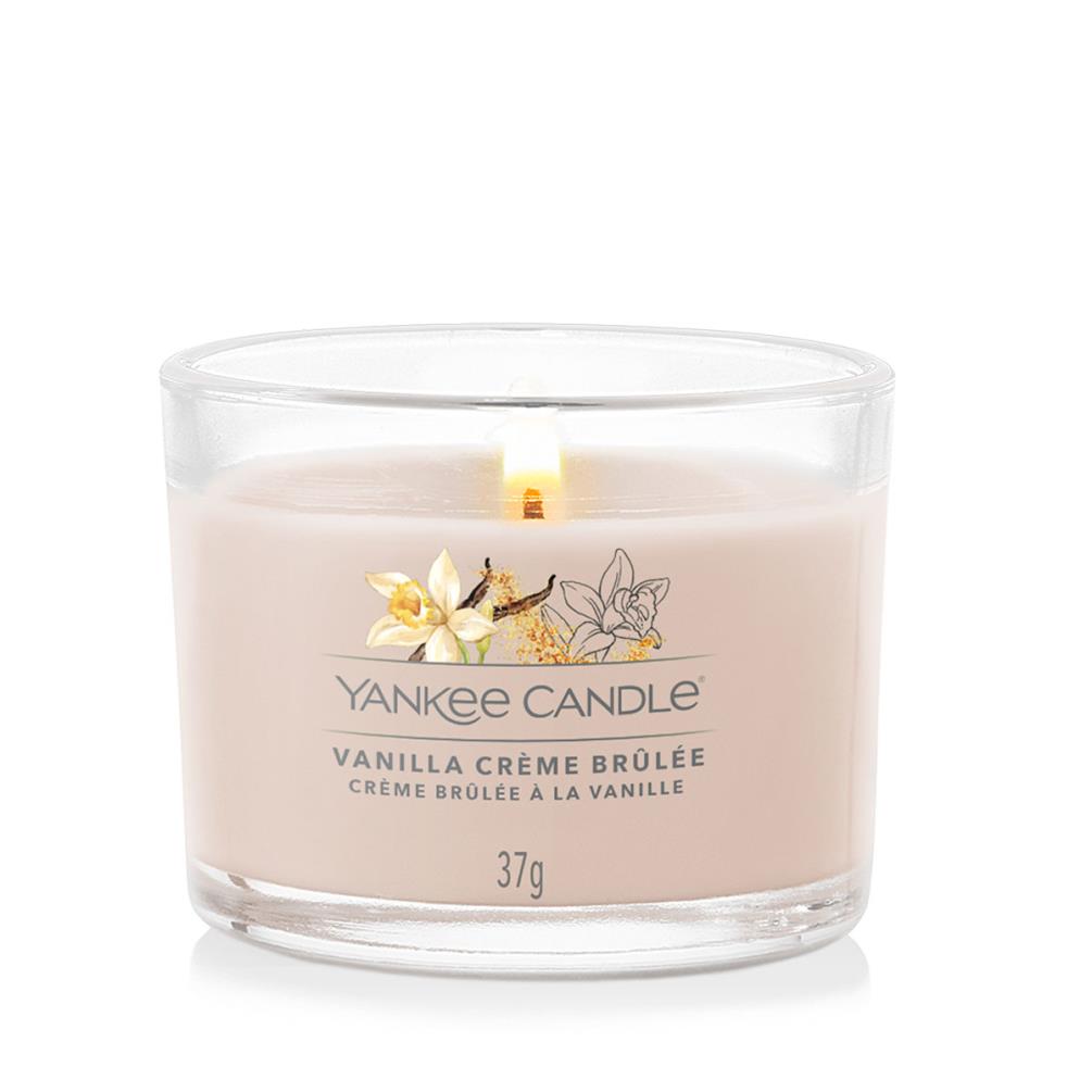 Yankee Candle Vanilla Creme Brulee Filled Votive Candle £2.79